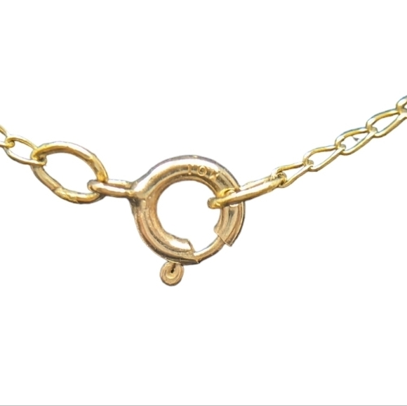 10kt Solid Yellow Gold Diamond Accent Heart Pendant with 10kt YG Chain 1.78g - Picture 12 of 15